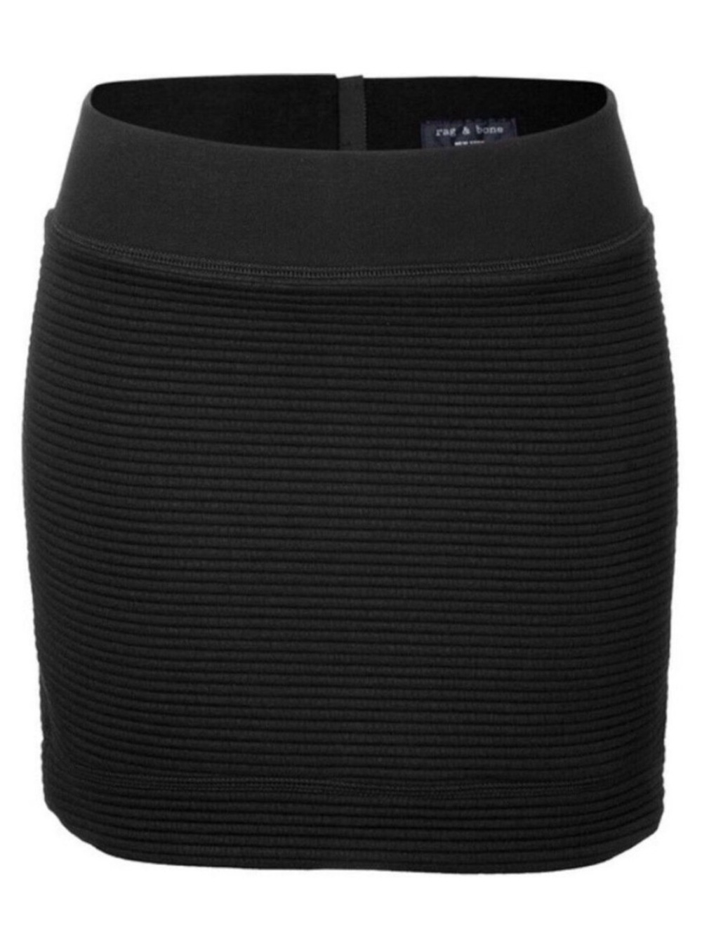 Rag & Bone New York Black Ribbed Mini Skirt – Size XS